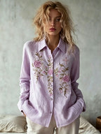 Women'S Casual Floral Faith Print Top