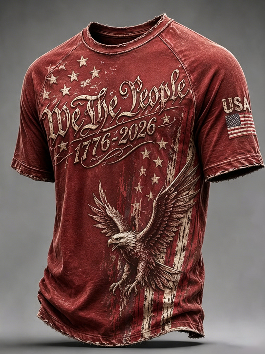 Men's American 250th Anniversary Print Top