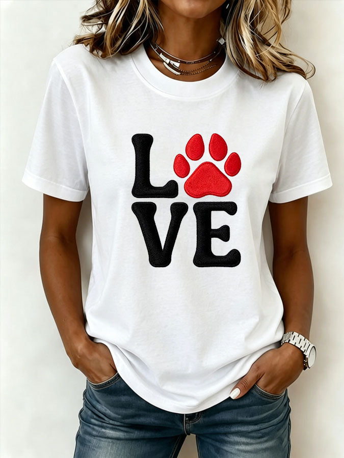 Women's Dog Paw T-Shirt