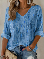 Women'S Breast Cancer Awareness Prevention Printed Casual Top