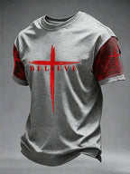Men's Faith Printed Casual T-shirt