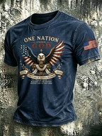 Men'S Patriotic Printed T-Shirt With Beliefs