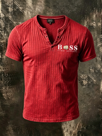 Men'S Casual Logo design  Small V-Neck Short Sleeved T-Shirt