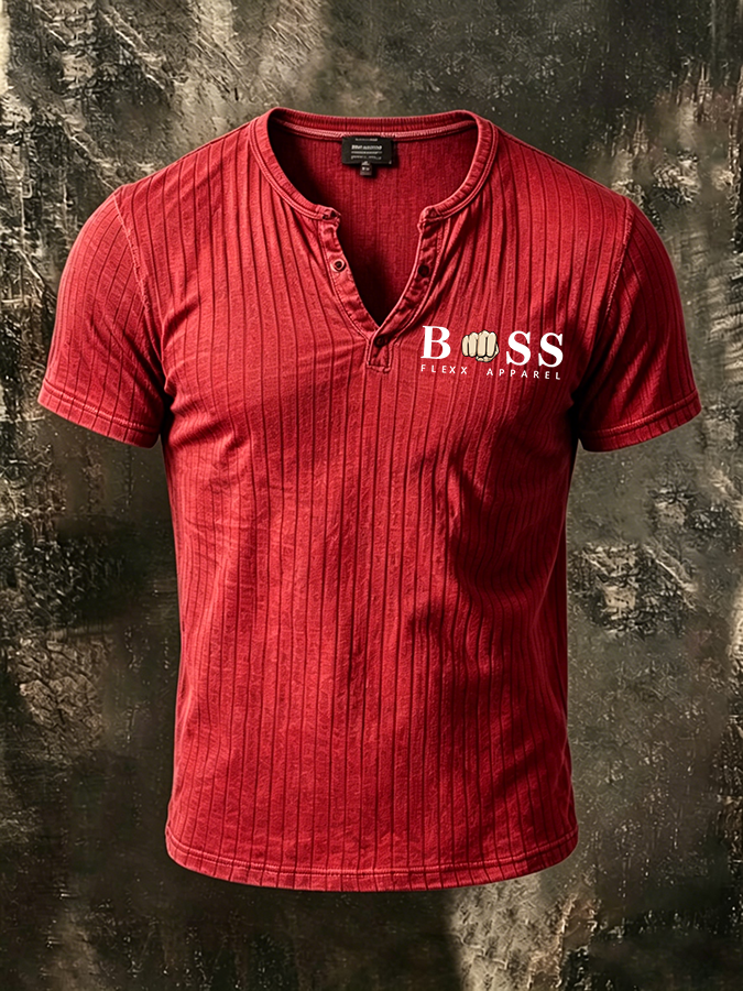 Men'S Casual Logo design  Small V-Neck Short Sleeved T-Shirt