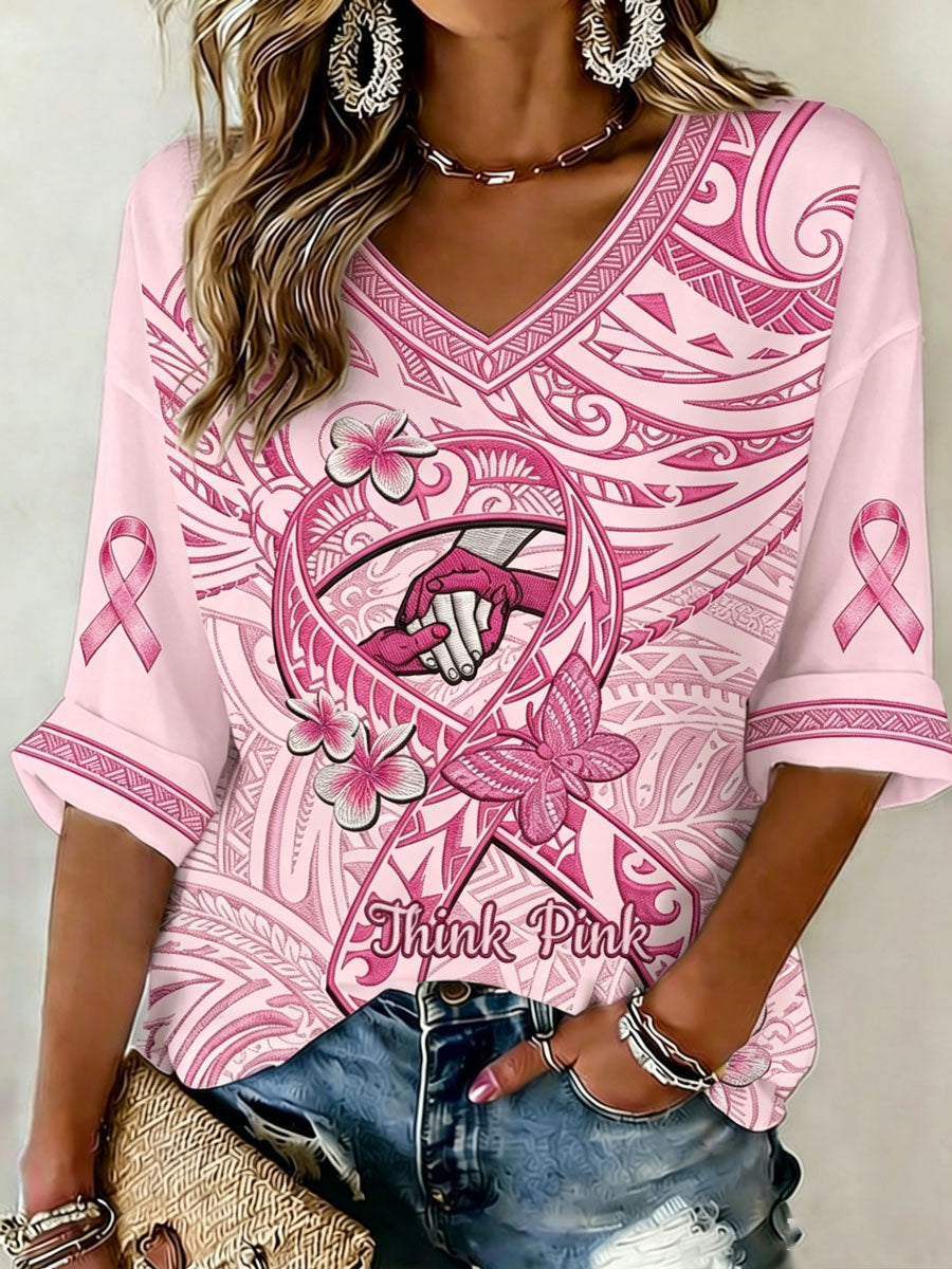 Women'S Breast Cancer Awareness  Top
