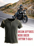 Men'S Casual Cotton Linen Button Henry Shirt