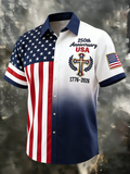 Men's American 250th Anniversary Faith Printed  Shirt