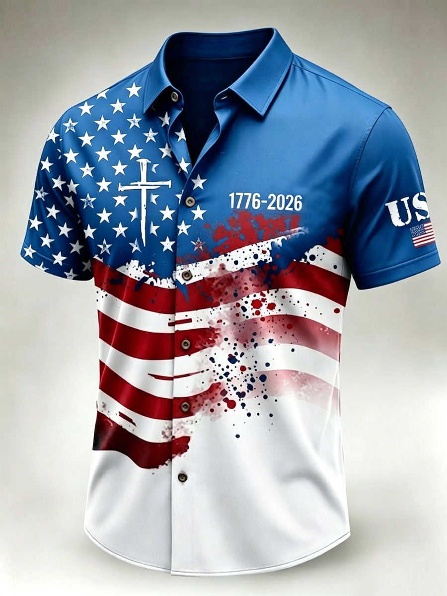 American Independence Day Men's Casual Shirt