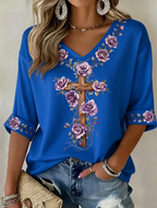 Women'S Faith Art Printed T-Shirt