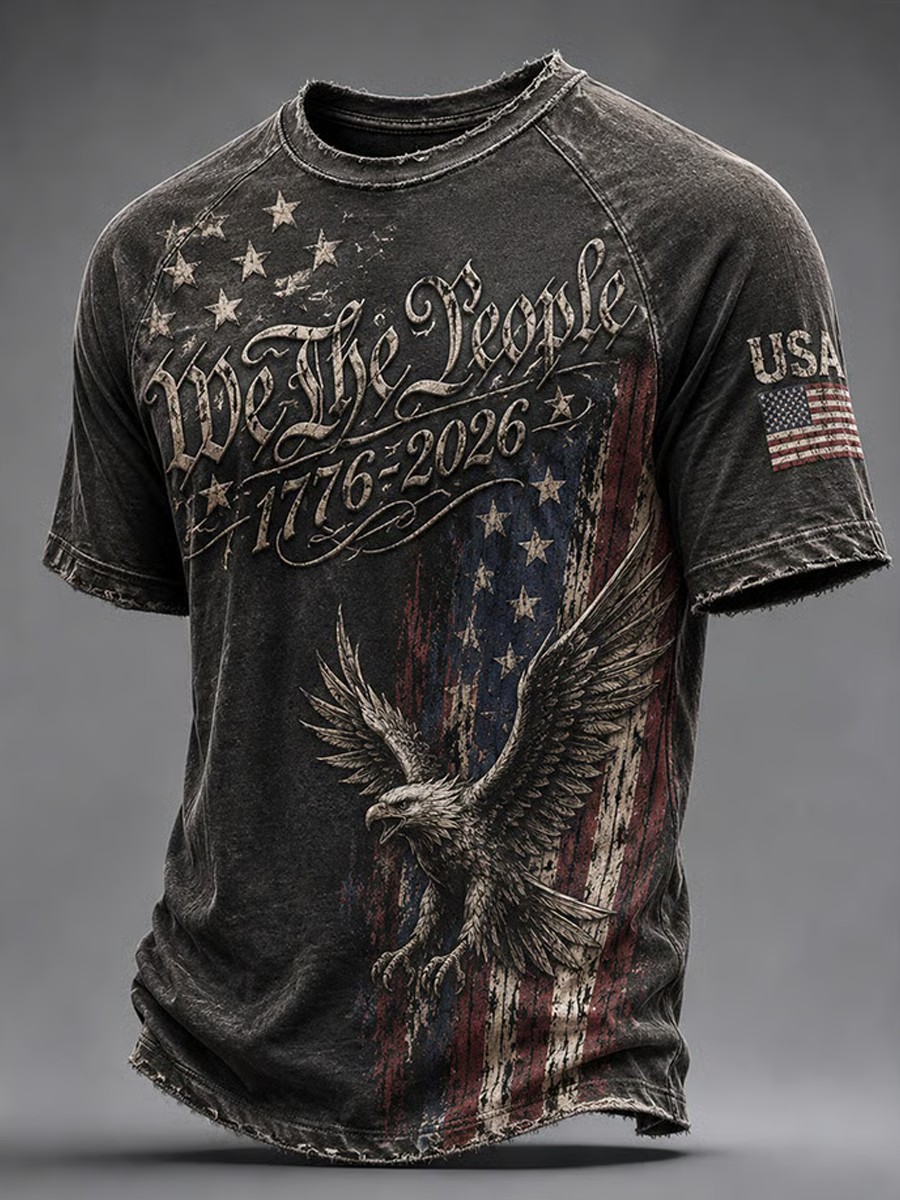 Men's American 250th Anniversary Print Top