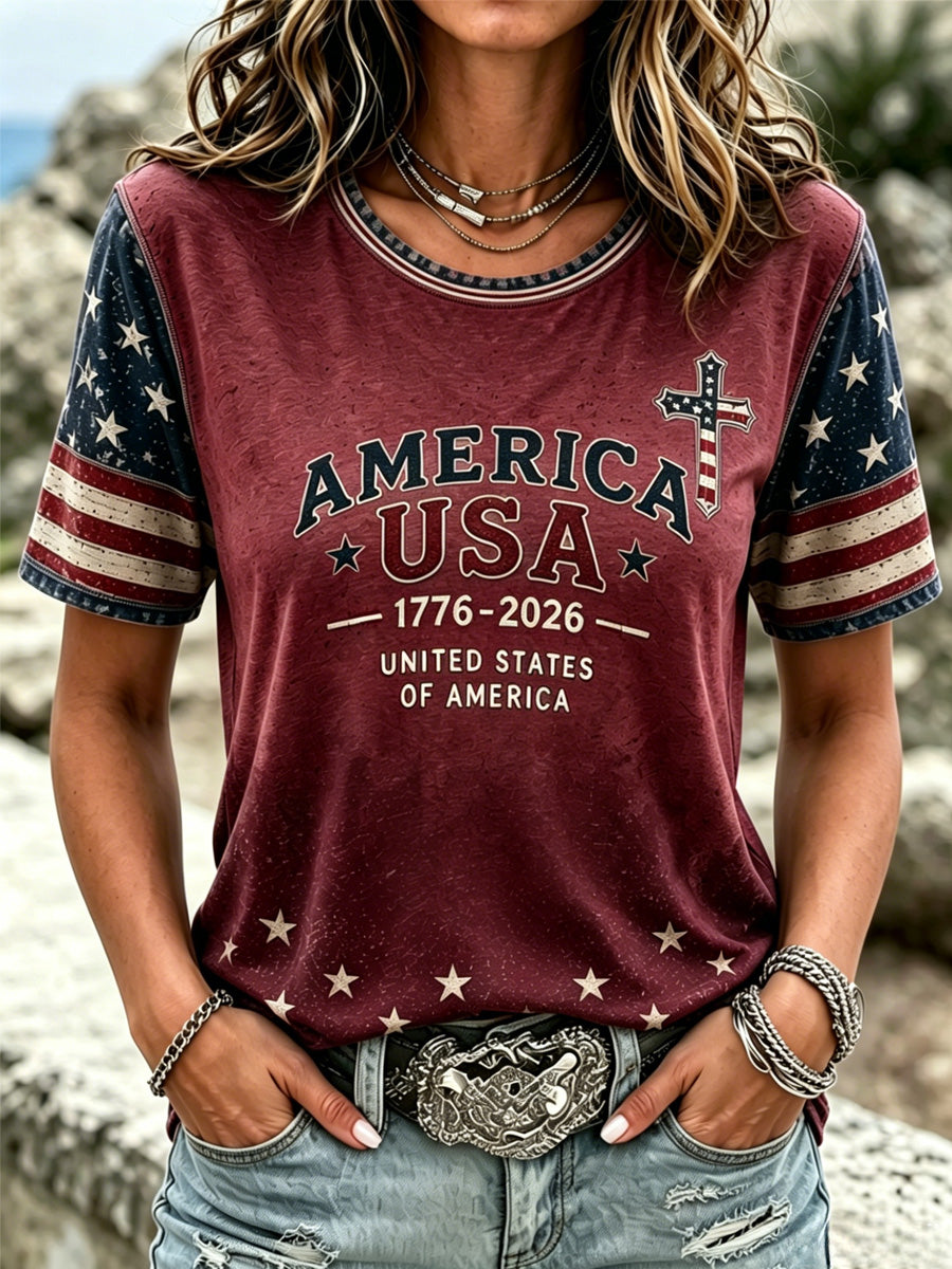 Women's Faith Casual Printed Top