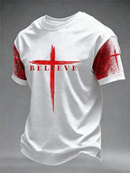 Men's Faith Printed Casual T-shirt