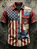 Men'S 250Th Anniversary National Paw Prints Faith Print  Shirt