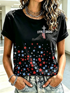 Women's America 250 1776-2026 Freedom Faith Print T-shirt
