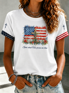 Women'S God Shed His Grace On Thee Printed Casual T-Shirt
