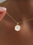 Women'S Faith Irregular Circular Versatile Casual Necklace