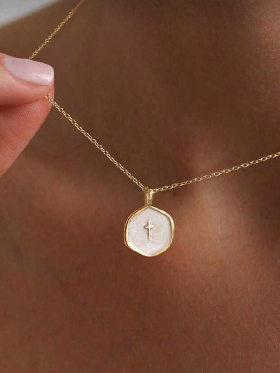 Women'S Faith Irregular Circular Versatile Casual Necklace