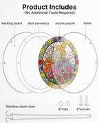 Acrylic Jigsaw Puzzle Suncatcher - Spring’s Radiant Promise