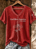 Women's Faith-Themed Printed Casual T-Shirt