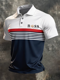 Men's business style polo shirt