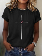 Women'S Casual Patriotic Faith T-Shirt
