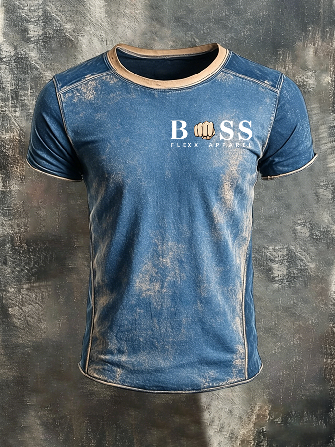 Men'S Business logo printed T-Shirt