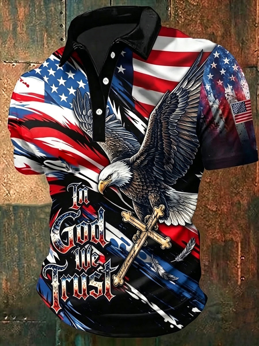 Men'S 250Th Anniversary Of The USA Creative Print Short-Sleeve Polo Shirt