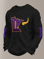 Men'S Football Printed Waffle T-Shirt
