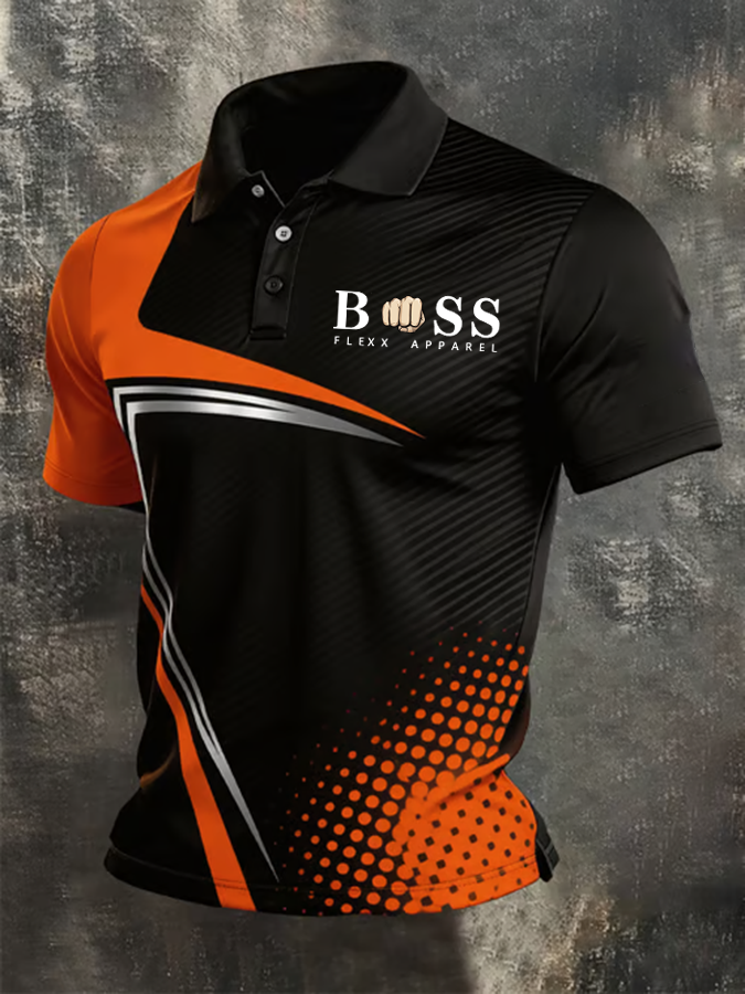 Men's business style polo shirt