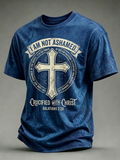 Men's Faith-Themed Crew Neck Short-Sleeve T-Shirt