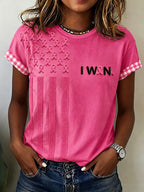 Women'S Breast Cancer Awareness Printed Casual T-Shirt
