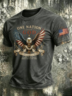 Men'S Patriotic Printed T-Shirt With Beliefs