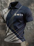 Men's business style polo shirt
