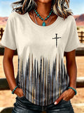 Women'S Faith Printed Casual T-Shirt